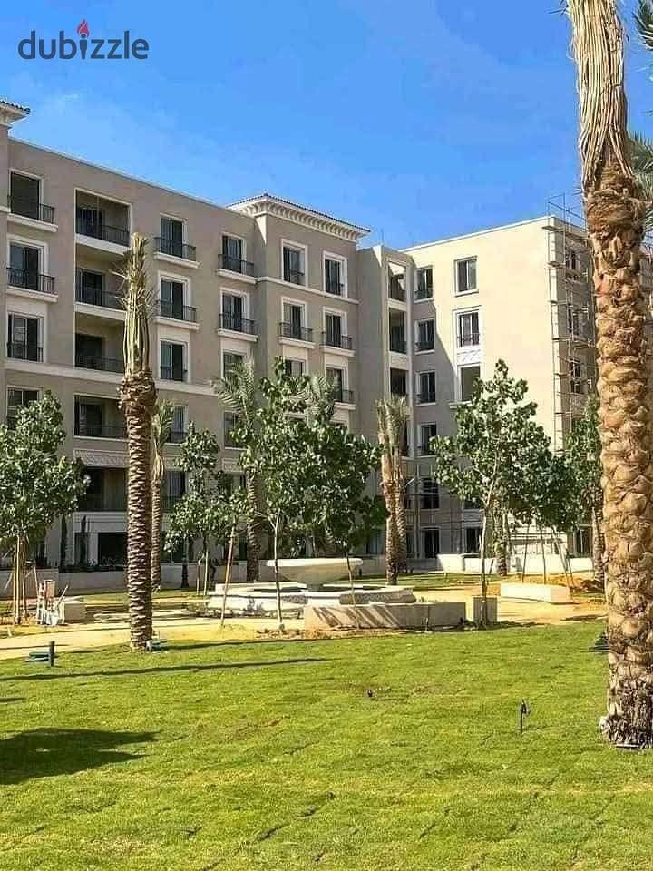 Ground-floor apartment with a garden for sale in the Village West compound, Sheikh Zayed; available for immediate handover at a very attractive price — 1/8