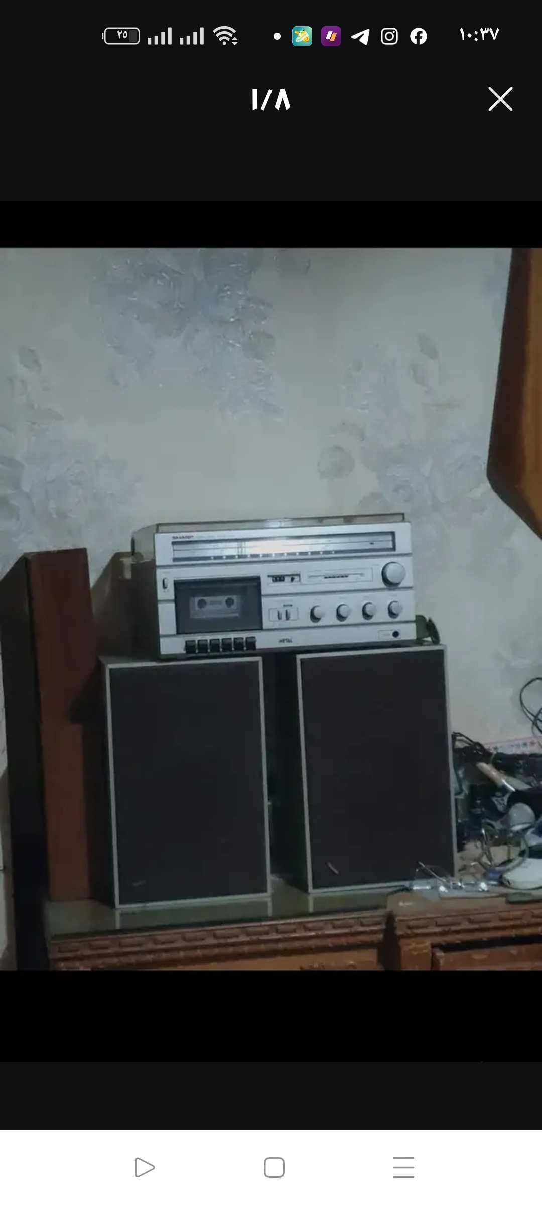 بيك اب وكاسيت وراديوا شارب 