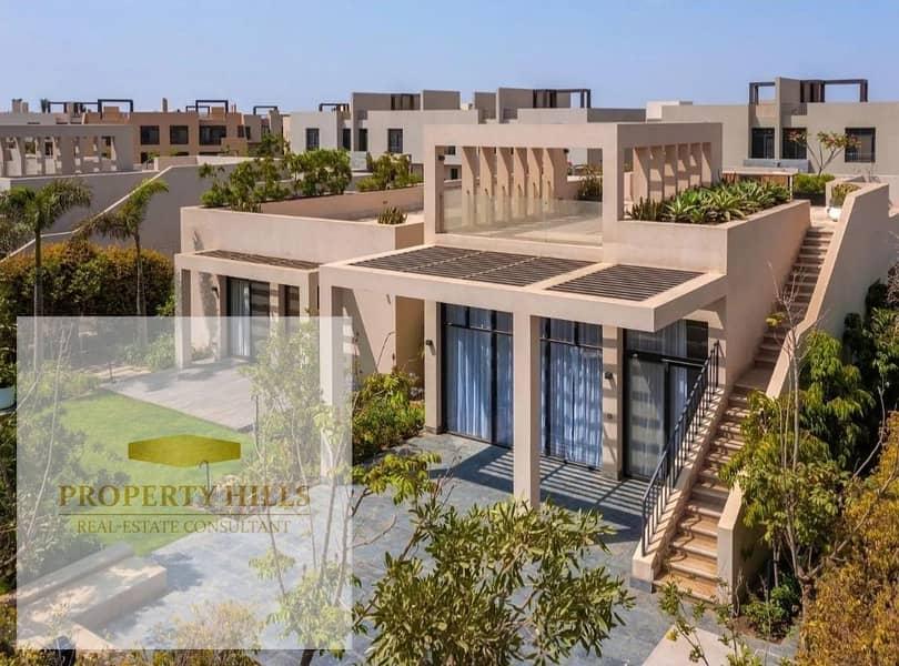 Ready to move Villa with a spacious layout and a large area inside District 5 New Cairo only minutes away from AUC and Cairo International Airport wit — 1/8