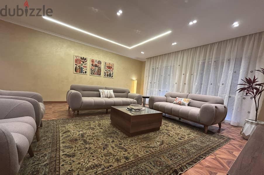 from owner directly Luxury Fully Furnished Apartment in El Rehab 2 — 1/8