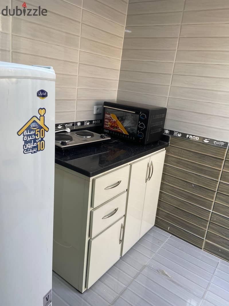 Studio for rent in Sheikh Zayed, Cairo University compound, furnished, first residence — 1/5