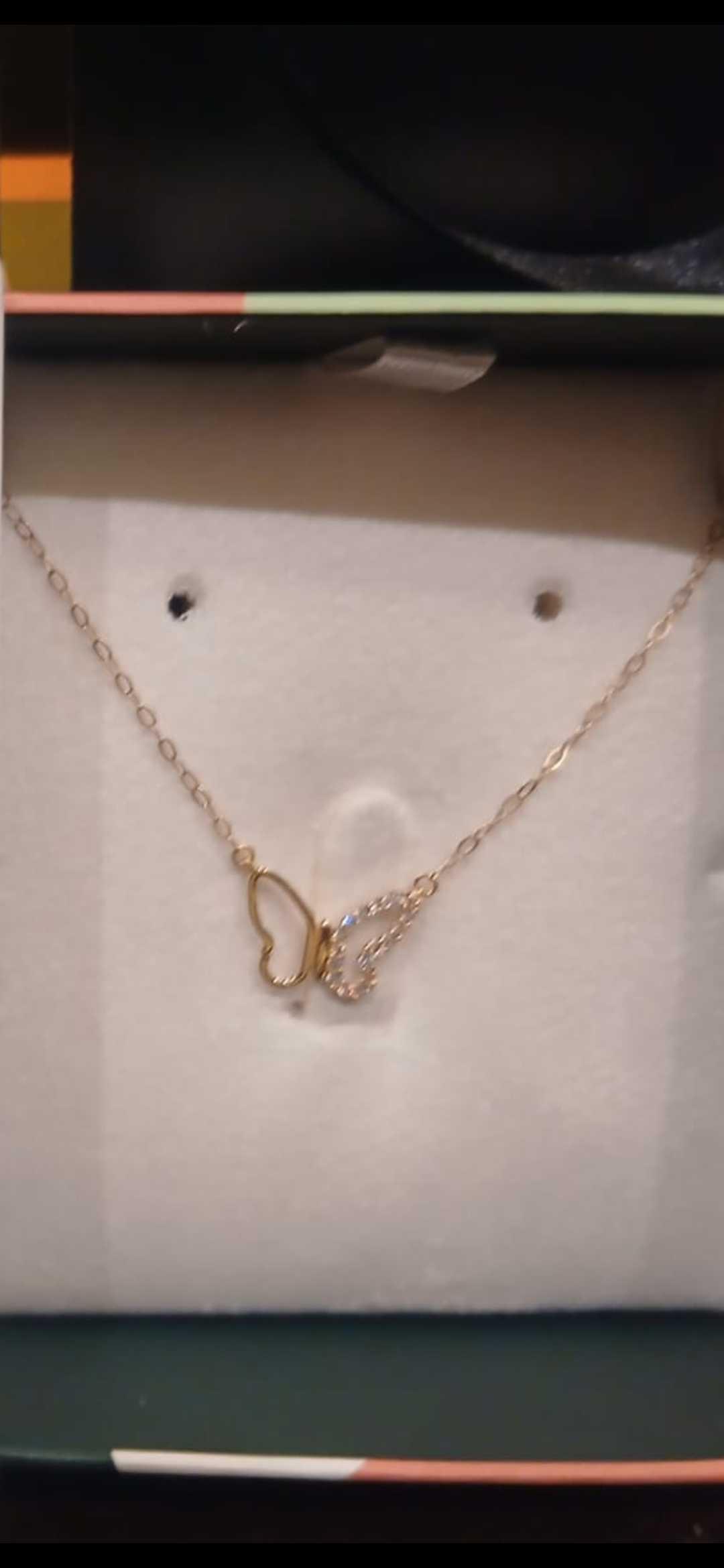 سلسلة فراشة ذهب عيار 18