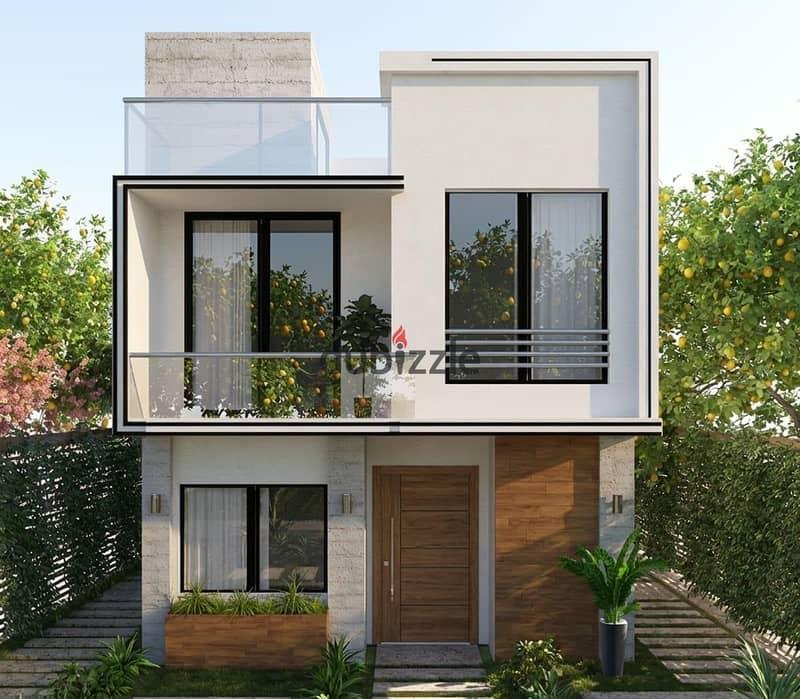 Installment for 13 years for a villa at a competitive price in the park valley compound in New Zayed near Mall of Arabia — 1/8