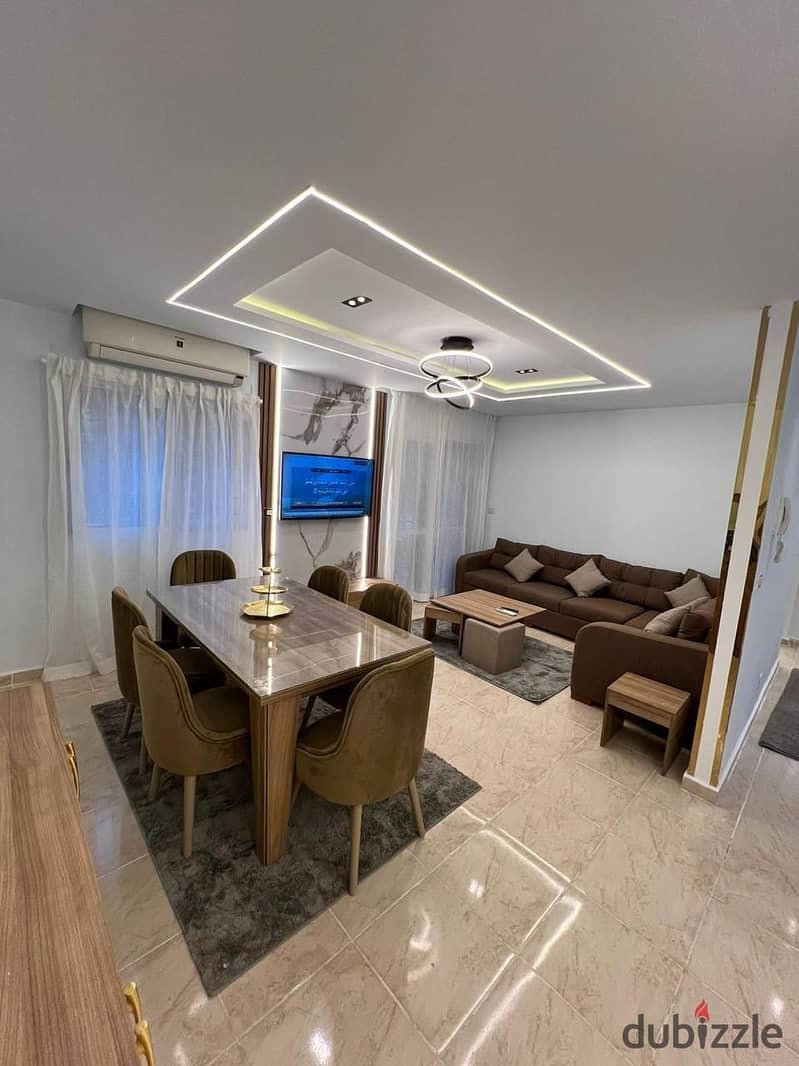 Apartment for sale in Madinaty 81m ground floor without garden special finishing Talaat Mostafa selling with furniture and appliances B6 — 1/8