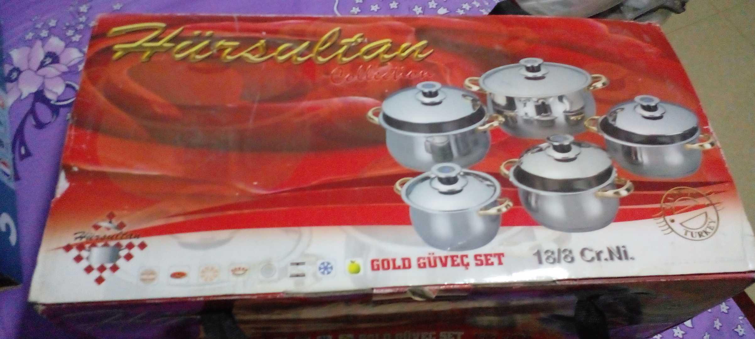 طقم حلل استانلس تركي 