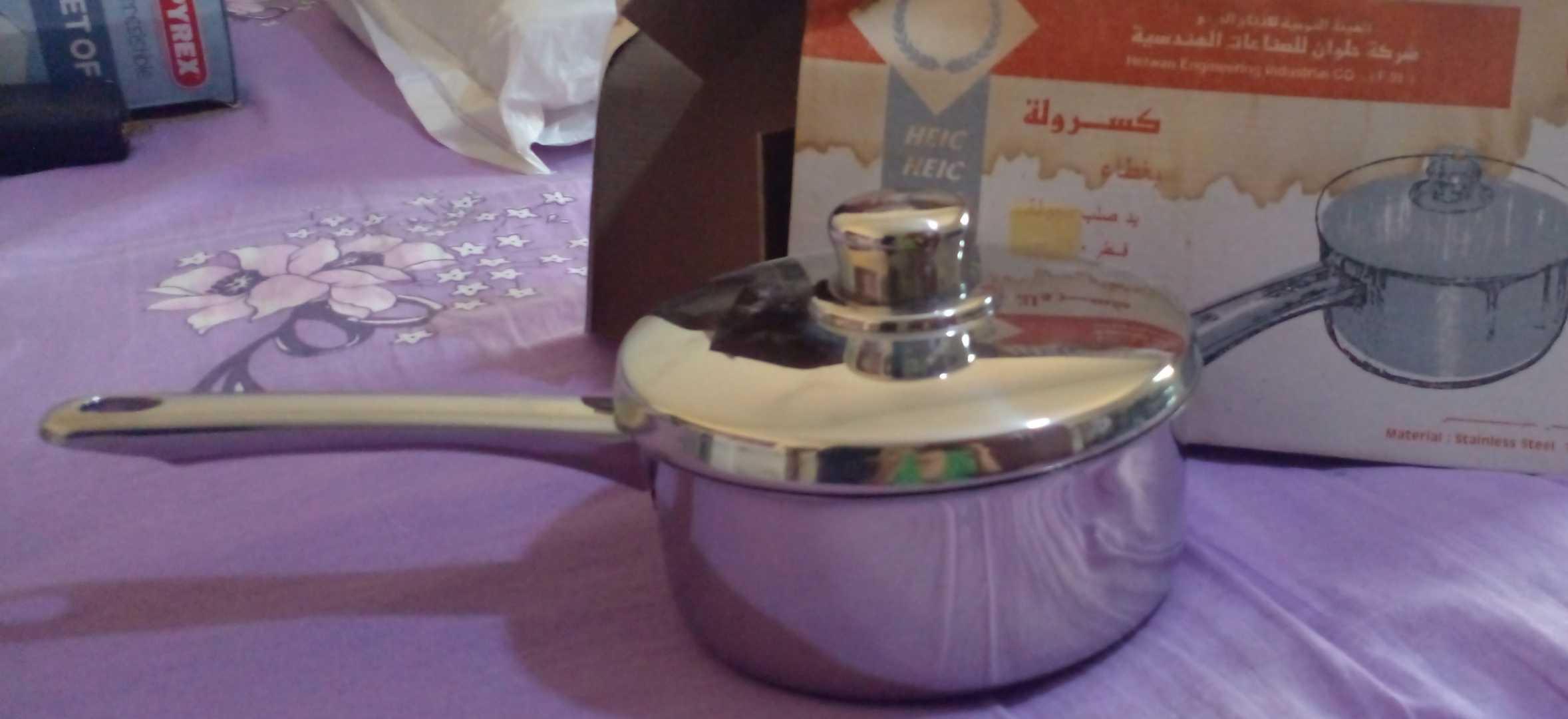 كسروله ستانلس ١٨ /١٠ بالغطاء