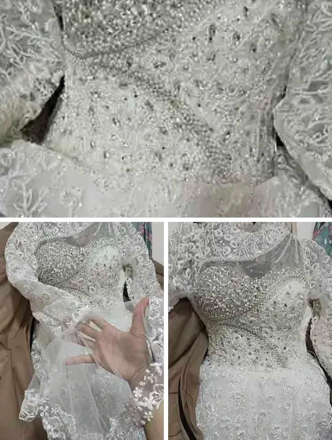 فستان زفاف بحاله ممتازة  — 1/3