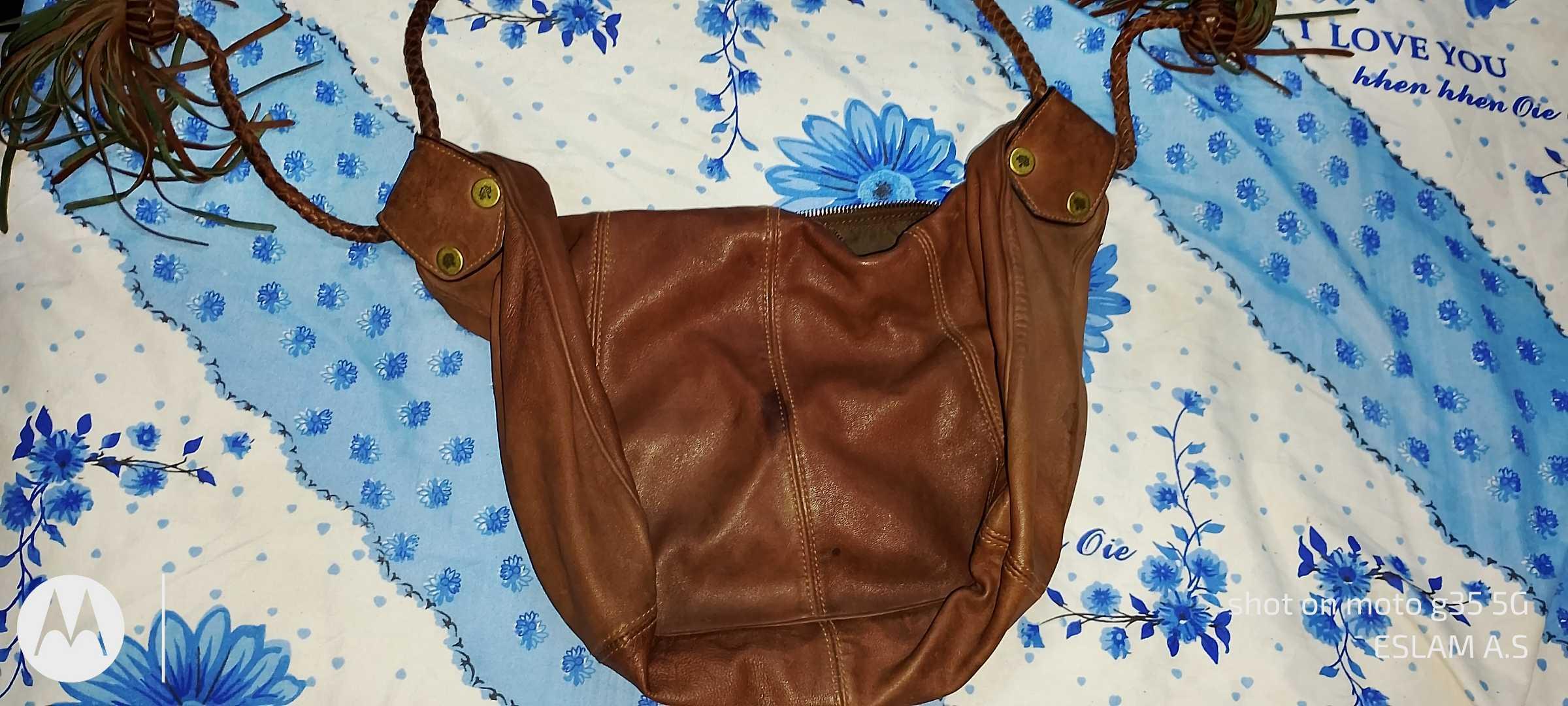 شنطة جلد طبيعي صناعة بريطاني فاخرة بحالة فوق الممتازة Mulberry Vintag 