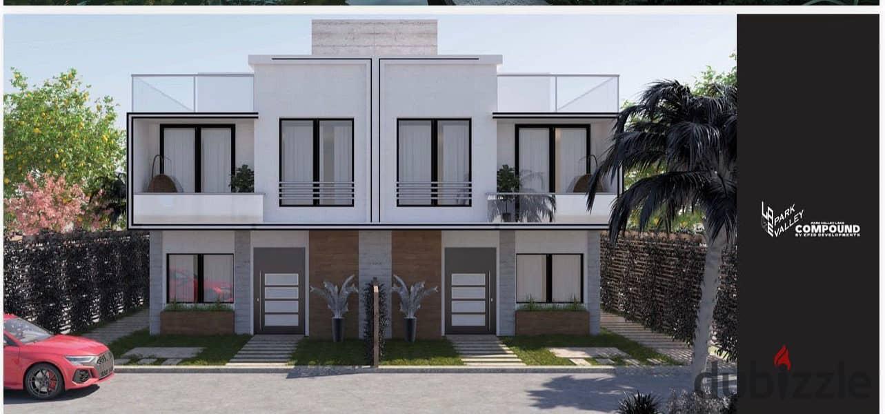 A long installment of up to 14 years and greater comfort in your standalone villa in the Park Valley compound in New Zayed near Mall of Egypt — 1/8