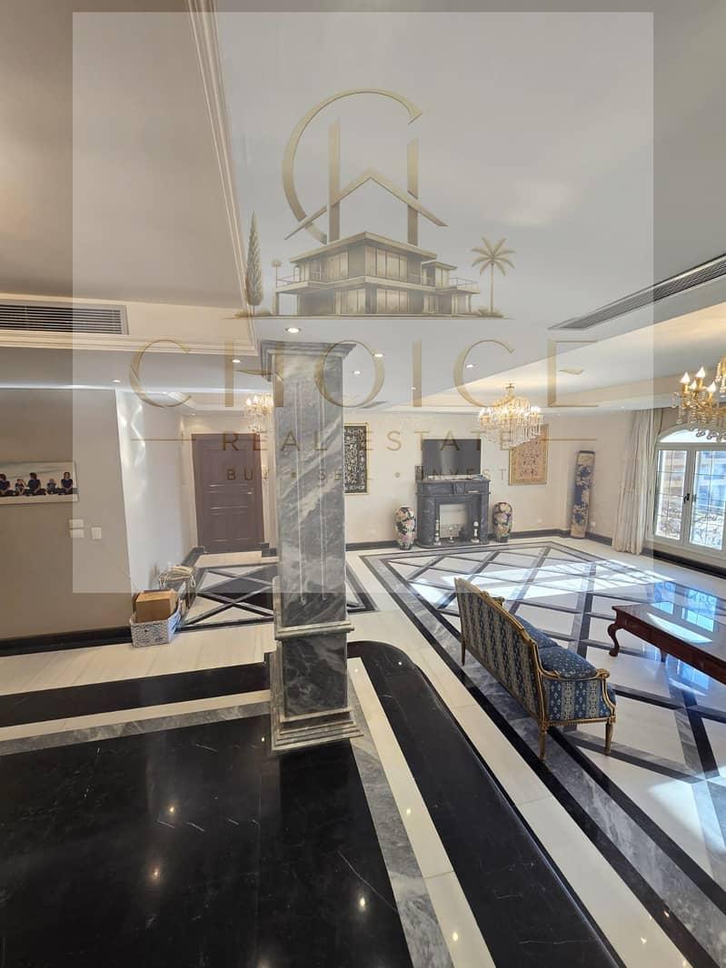 4-bedroom apartment with a view of a large garden, finished with air conditioning, resale from the owner in Al Narges 3 Villas - New Cairo - at a barg — 1/8