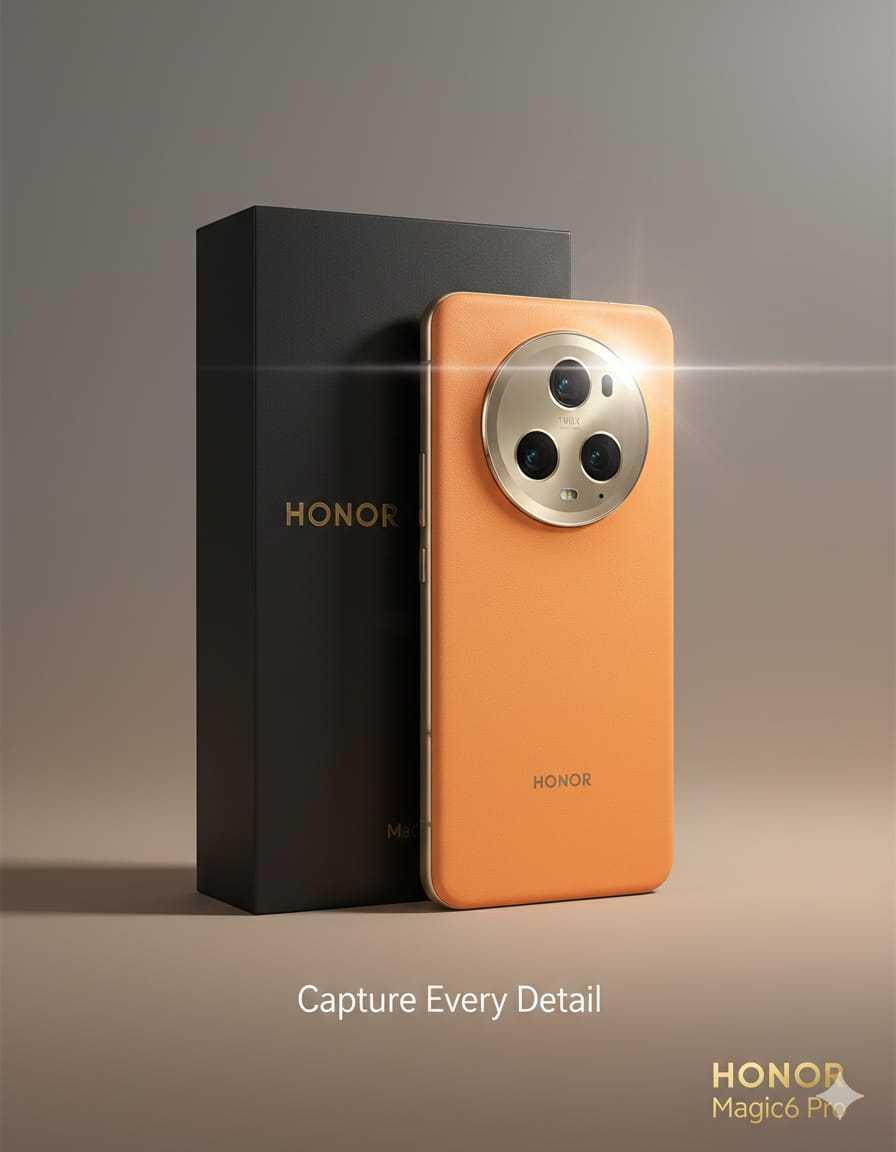 Honor Magic 5pro .. الموبايل بالعلبة وكل مشتملاته  — 1/6