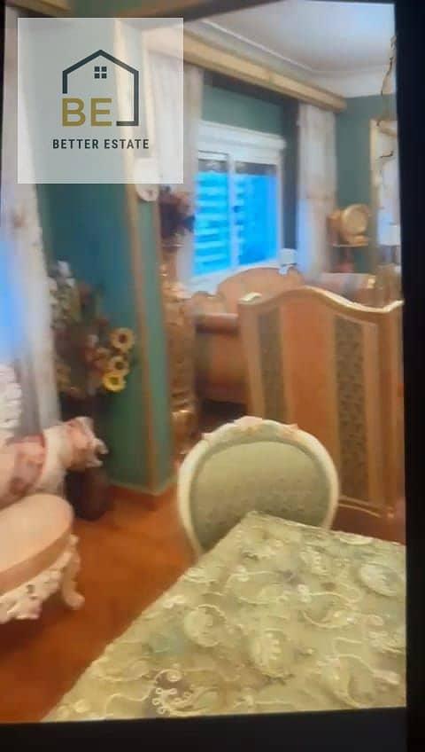 APARTMENT 6TH FLOOR IN MASR EL GEDIDA FOR SALE FULLY FURNISHED — 1/8