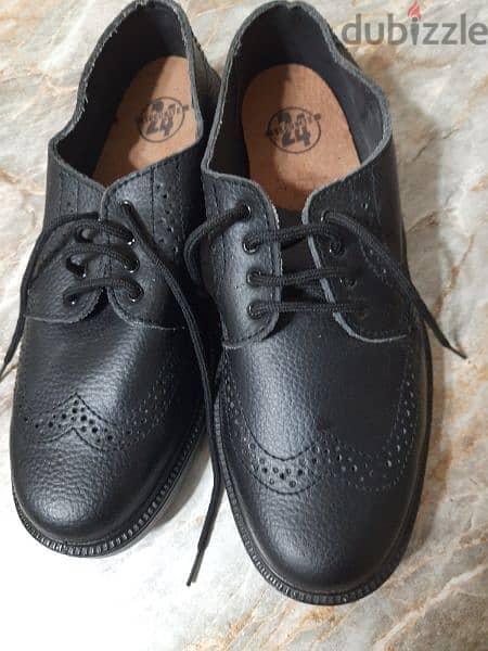 French natural leather shoes