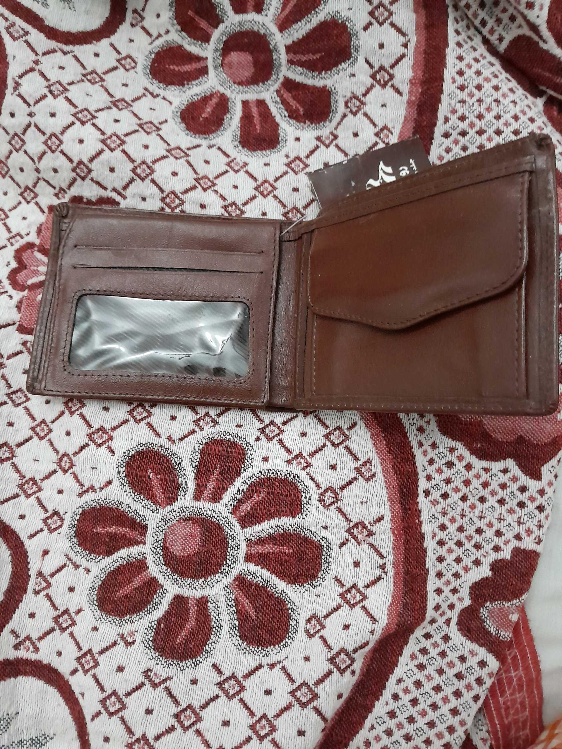 محفظة جلد طبيعى بنى ماركة روديو 