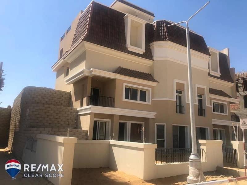 with 9 millions cash s villa for sale in Sarai in front of Shrouk — 1/8