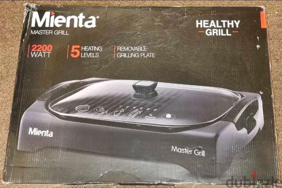 جديدة تماما لم تستعمل نهائيا Mienta Master Grill2200 شواية كهربائية — 1/6