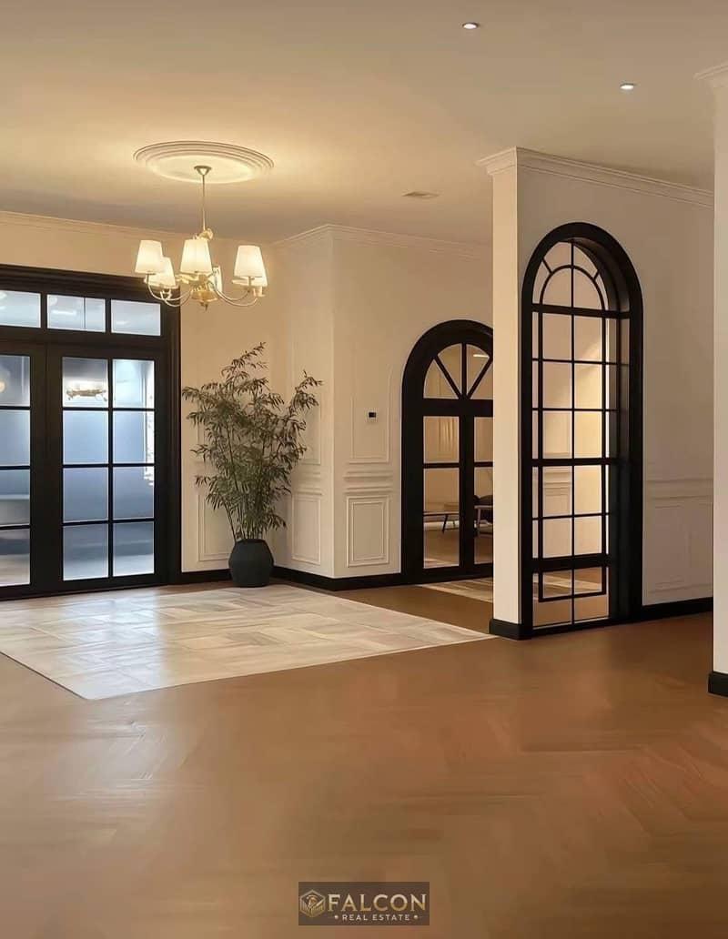 Villa for sale with open view high-end finishing immediate occupancy in Fifth Settlement next to AUC. — 1/8