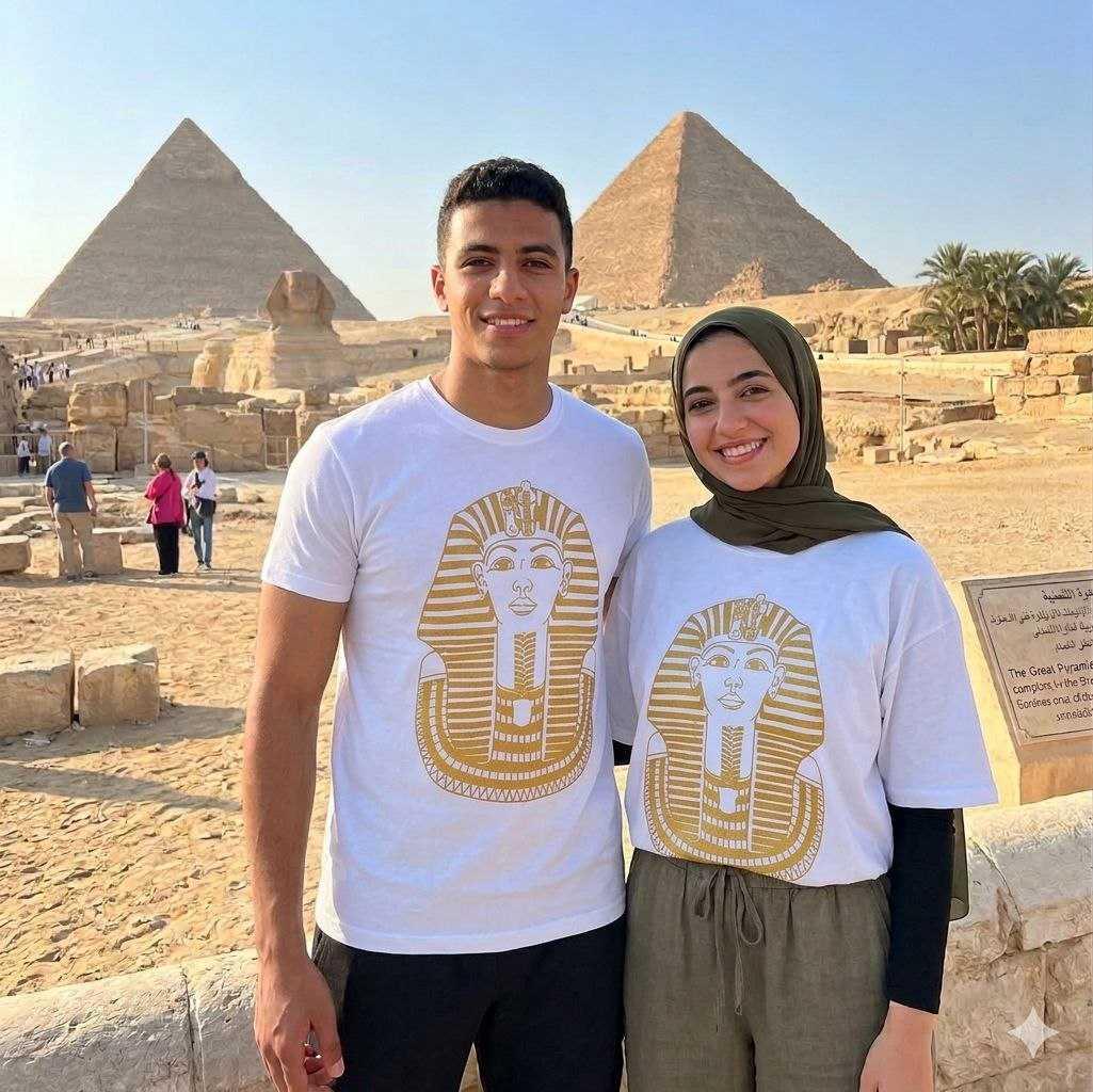 تيشرتات فرعونية قطن 