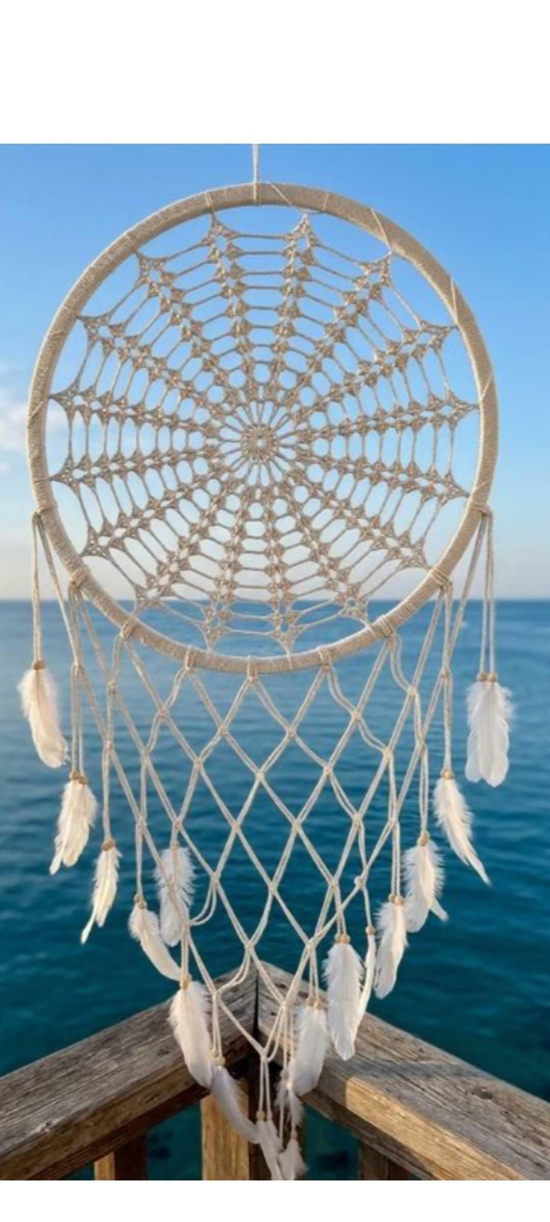 Dream Catcher White 75cm  Width 150cm — 1/3