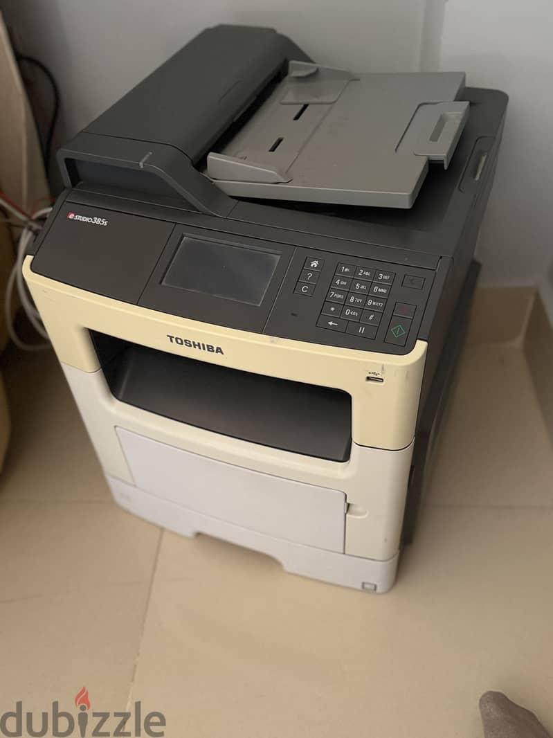 برنتر توشيبا طابعة | Toshiba e-STUDIO 385S Printer للبيع استعمال خفيف — 1/3