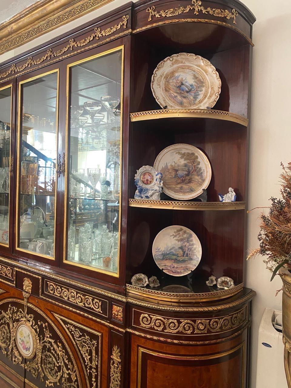سفره نحاس خشب زان ١٠ كراسى ماركترى حفر