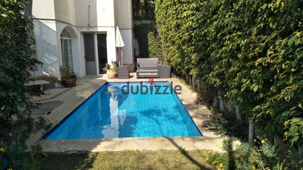 Furnished Apartment for Rent – Ground Floor with Private Garden and Bathroom in Katameya Heights — 1/8