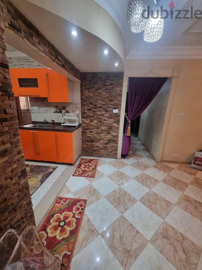 شقه مفروشه للايجار بكمبوند عمارات منتصر فيصل — 1/8