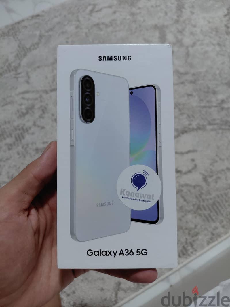 سامسونج A36 5G مساحه 256 رام 8 بالضمان والتأمين كسر زيرو Samsung