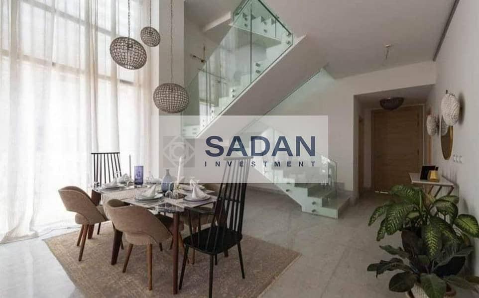 Villa for sale with a 50% discount in Sarai Compound in Mostakbal City on the Suez Direct Road next to Madinaty in the most prestigious phase . — 1/8