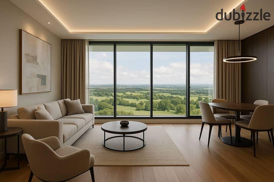 Seize the opportunity to own a bargain apartment with a stunning open view, for sale with only10% down payment in one of the most prestigious compound — 1/8
