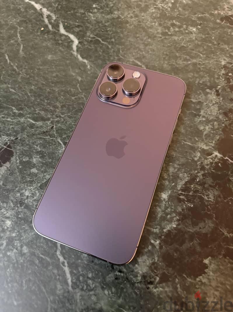 ايفون 14 برو ماكس 256GB ( معفي ضريبة ) بطارية 82% iPhone 14 Pro Max — 1/3